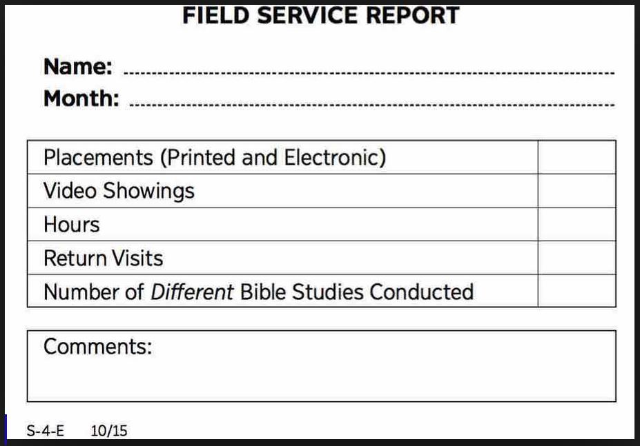 Should You Report Field Service?