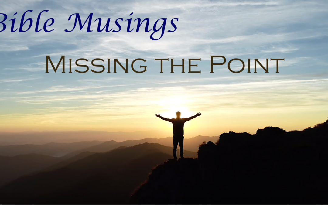 Bible Musings: Are we missing the point?